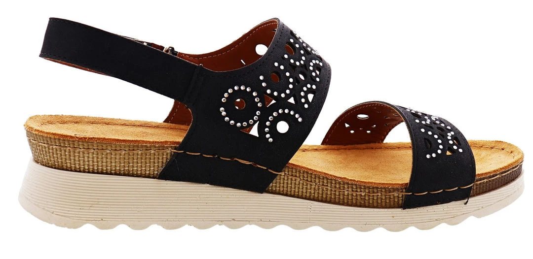 Womens Flexus Women's Tacia Comfort Sling Back Sandals 2 Womens Flexus Women's Tacia Comfort Sling Back Sandals