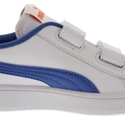 Puma Kids Smash V2 L V PS Leather Hook And Loop Shoes