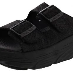Skechers Women's Max Cushioning Thrive Dual Strap Slip On Sandals