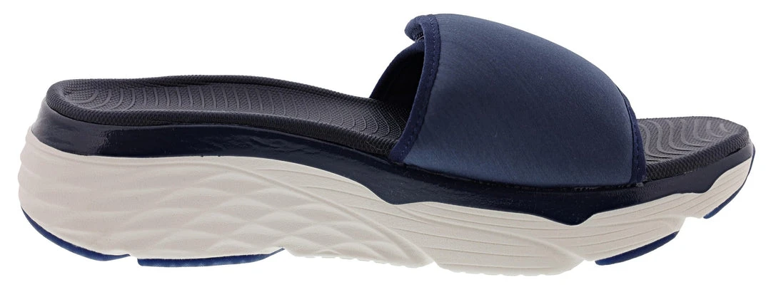 Skechers Women's Max Cushioning Adjustable Strap Slip On Exclusive Sandal 7 Skechers Women's Max Cushioning Adjustable Strap Slip On Exclusive Sandal