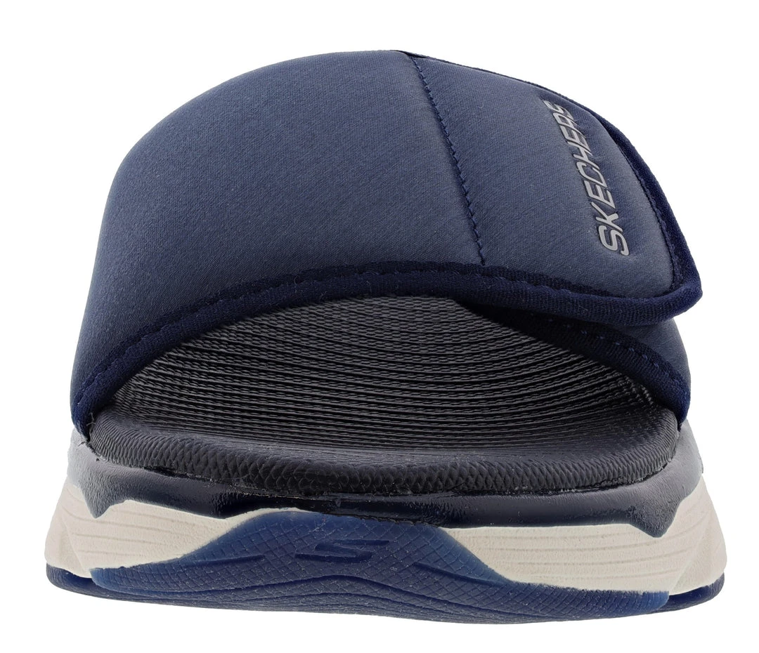 Skechers Women's Max Cushioning Adjustable Strap Slip On Exclusive Sandal 8 Skechers Women's Max Cushioning Adjustable Strap Slip On Exclusive Sandal