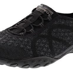 Skechers Women Lightweight Slip On Walking Shoes Relaxed Fit: Breathe Easy-Fortune Knit