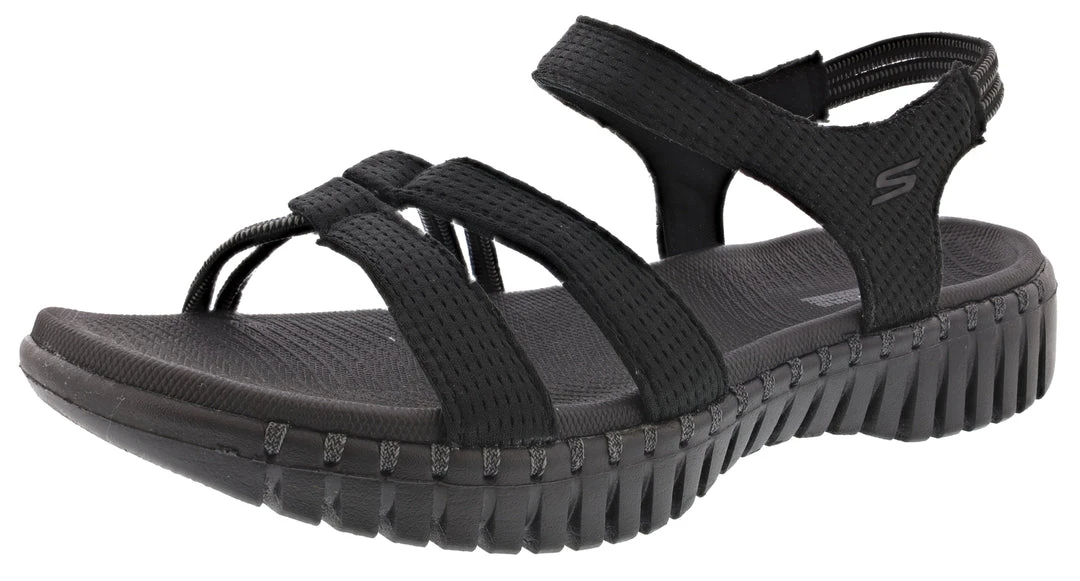 Skechers Women's Go Walk Smart Flirty Wide Width Sport Sandals 1 Skechers Women's Go Walk Smart Flirty Wide Width Sport Sandals