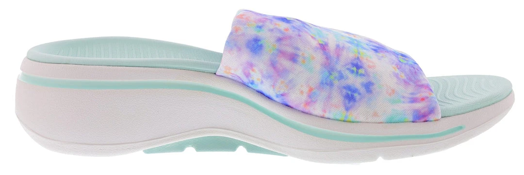 Skechers Women's Go Walk Arch Fit Captivate Slip On Slides 2 Skechers Women's Go Walk Arch Fit Captivate Slip On Slides