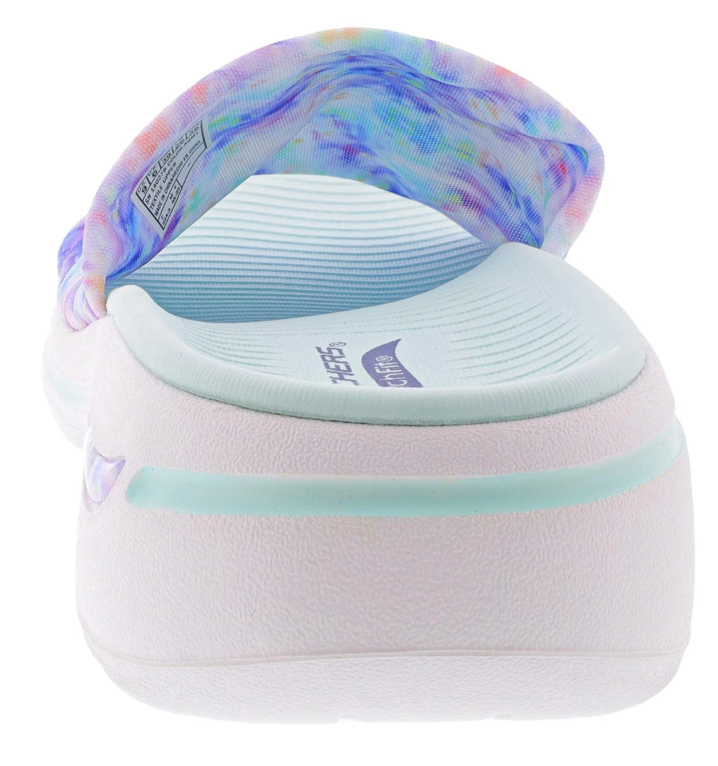 Skechers Women's Go Walk Arch Fit Captivate Slip On Slides 4 Skechers Women's Go Walk Arch Fit Captivate Slip On Slides