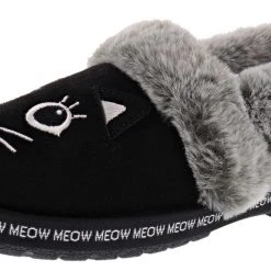 Skechers Bobs Women's Too Cozy- Meow Pajamas Memory Foam Slippers