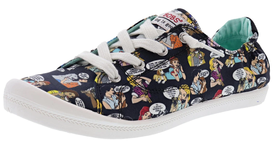 Skechers Bobs Women's Beach Bingo- Pin Up Pup Memory Foam Walking Shoes 1 Skechers Bobs Women's Beach Bingo- Pin Up Pup Memory Foam Walking Shoes
