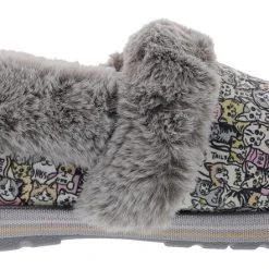 Skechers Bobs Women's Too Cozy Purrfect Storm Memory Foam Slippers