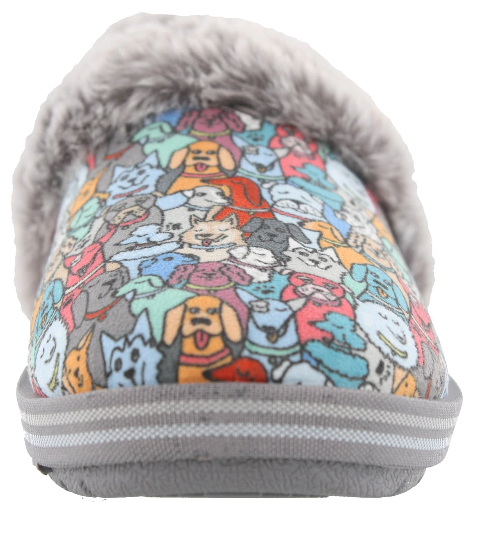 Skechers Bobs Women's Too Cozy Pooch Parade Slippers 3 Skechers Bobs Women's Too Cozy Pooch Parade Slippers