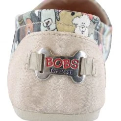 Skechers Women Bobs Plush Wag Party Dog Memory Foam Flats