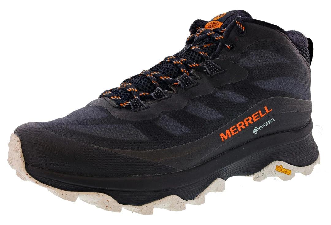 Mens Merrell Men's Moab Speed Mid GTX Hiker Trail Running Shoes 1 Mens Merrell Men's Moab Speed Mid GTX Hiker Trail Running Shoes