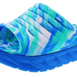 Hoka One One Hoka Unisex Ora Recovery Slide Swirl Sandals For Plantar Fasciitis