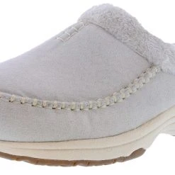 Easy Spirit Women's Travelfurr 2 2E Width Slip On Mule Clogs