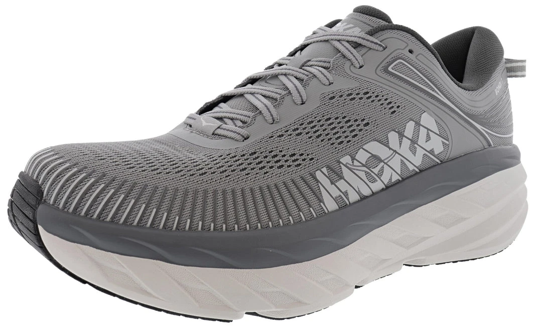 Hoka One One Hoka Men's Ultra Marathon Cushioned Running Shoes Bondi 7 1 Hoka One One Hoka Men's Ultra Marathon Cushioned Running Shoes Bondi 7