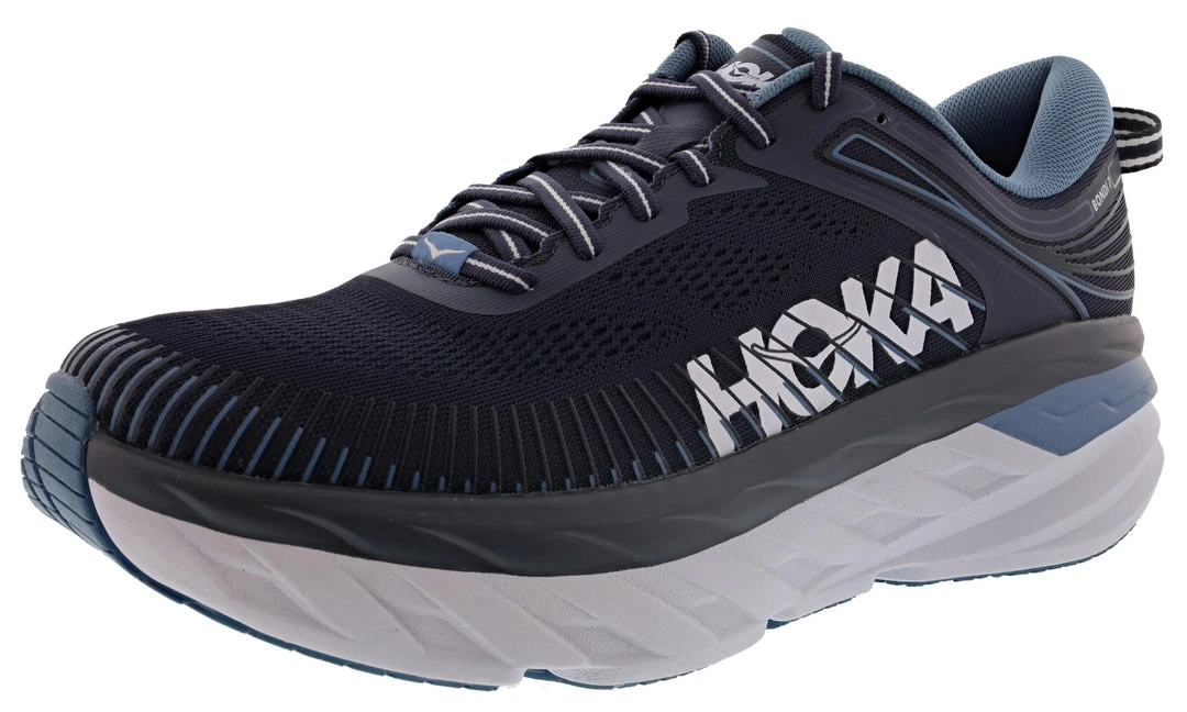 Hoka One One Hoka Men's Ultra Marathon Cushioned Running Shoes Bondi 7 6 Hoka One One Hoka Men's Ultra Marathon Cushioned Running Shoes Bondi 7