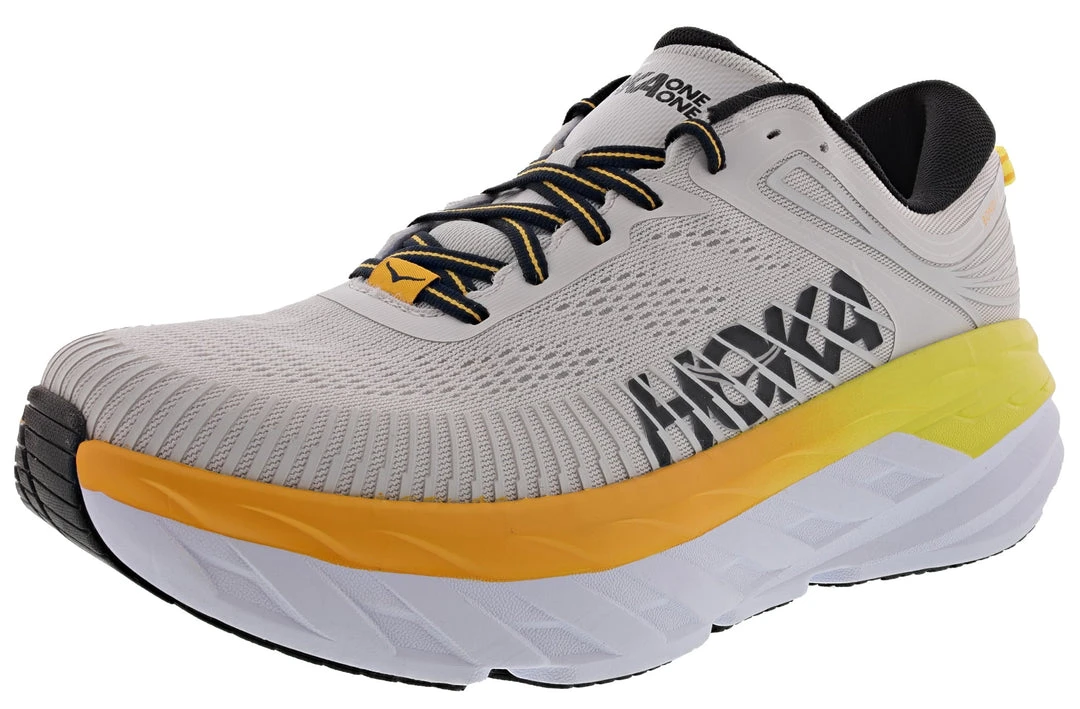 Hoka One One Hoka Men's Ultra Marathon Cushioned Running Shoes Bondi 7 26 Hoka One One Hoka Men's Ultra Marathon Cushioned Running Shoes Bondi 7