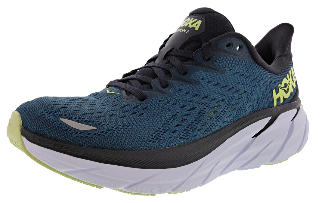 Hoka One One Hoka Clifton 8 2E Wide Men's Ultra Marathon Cushioned Running Shoes Hoka One One Hoka Clifton 8 2E Wide Men's Ultra Marathon Cushioned Running Shoes