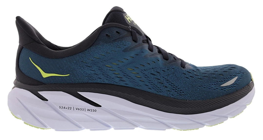 Hoka One One Hoka Clifton 8 2E Wide Men's Ultra Marathon Cushioned Running Shoes Hoka One One Hoka Clifton 8 2E Wide Men's Ultra Marathon Cushioned Running Shoes