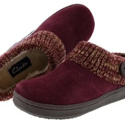 Clarks Of England Clarks Women's Knitted Collar Clog Winter Slippers Angelina 29 Clarks Of England Clarks Women's Knitted Collar Clog Winter Slippers Angelina