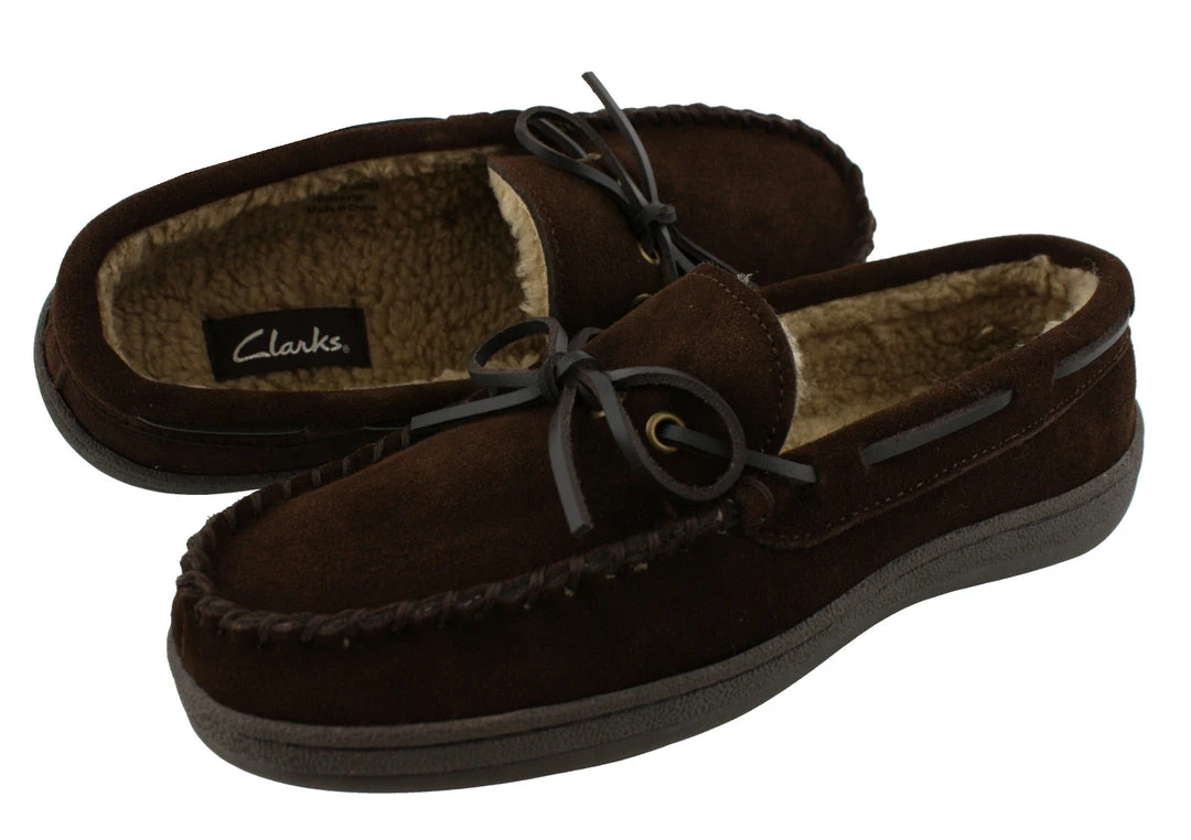 Clarks Of England Clarks Men Warm Cozy Slip On Moccasin Winter Slippers Rudy Clarks Of England Clarks Men Warm Cozy Slip On Moccasin Winter Slippers Rudy