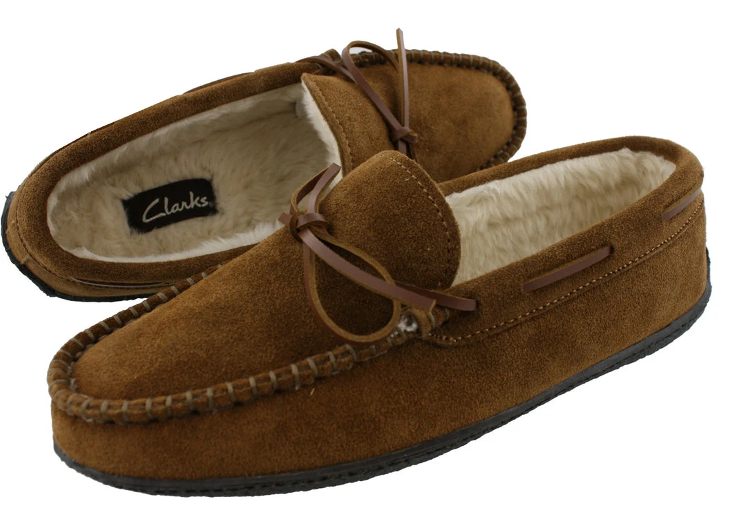 Clarks Of England Clarks Men's Augusta Mocassin Winter Slippers Clarks Of England Clarks Men's Augusta Mocassin Winter Slippers