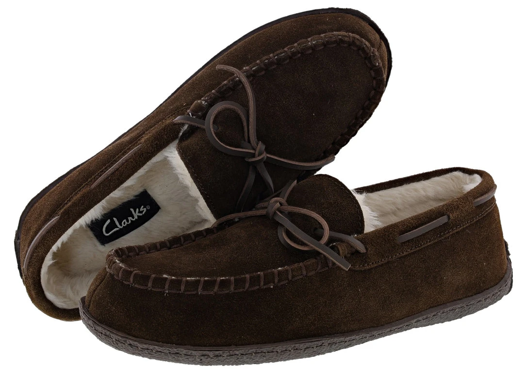 Clarks Of England Clarks Men's Augusta Mocassin Winter Slippers Clarks Of England Clarks Men's Augusta Mocassin Winter Slippers