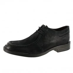 Clarks Of England Clarks Mens Delsin Rise Black Dress Leather Shoes
