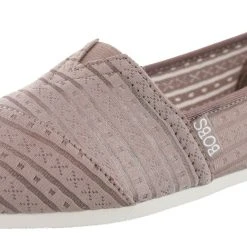 Skechers Women Easy On Casual Walking Slip On Flats Plush Urban Rose