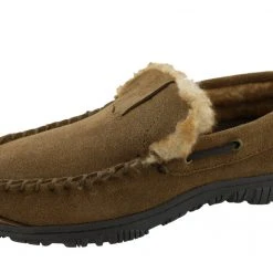 Clarks Of England Clarks Men Warm Cozy Easy On Slip On Moccasin Slippers Warren