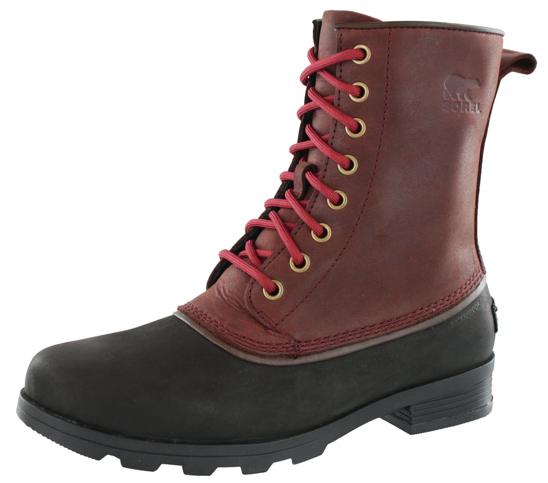 Sorel Womens Lightweight Raining Lace Up Tall Boots Emelie 1964 1 Sorel Womens Lightweight Raining Lace Up Tall Boots Emelie 1964