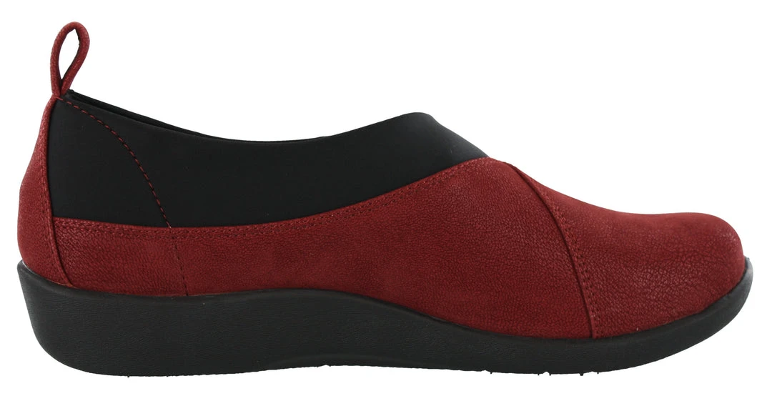 Clarks Of England Clarks Women Sillian Greer Red Slip On Casual Shoes 2 Clarks Of England Clarks Women Sillian Greer Red Slip On Casual Shoes