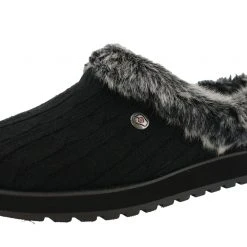 Skechers Women Wide Width Furry Cozy Open Back Slippers Ice Angel 33 Skechers Women Wide Width Furry Cozy Open Back Slippers Ice Angel