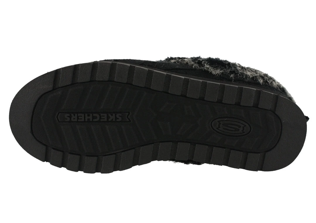 Skechers Women Wide Width Furry Cozy Open Back Slippers Ice Angel 6 Skechers Women Wide Width Furry Cozy Open Back Slippers Ice Angel