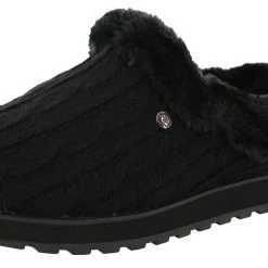 Skechers Women Wide Width Furry Cozy Open Back Slippers Ice Angel 35 Skechers Women Wide Width Furry Cozy Open Back Slippers Ice Angel