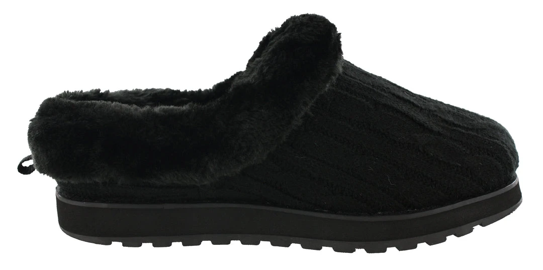 Skechers Women Wide Width Furry Cozy Open Back Slippers Ice Angel 12 Skechers Women Wide Width Furry Cozy Open Back Slippers Ice Angel