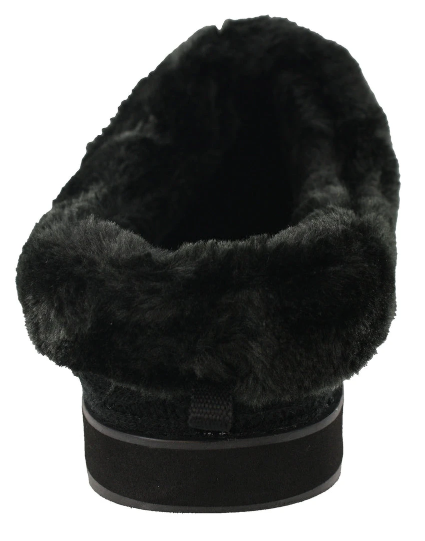 Skechers Women Wide Width Furry Cozy Open Back Slippers Ice Angel 14 Skechers Women Wide Width Furry Cozy Open Back Slippers Ice Angel