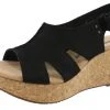 Clarks Of England Clarks Women's Adjustable Strap Wedge Sandals Annadel Bari