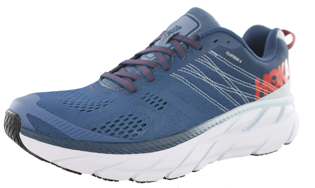 Hoka One One Hoka Men Ultra Marathon 2E Wide Width Running Shoes Clifton 6 Hoka One One Hoka Men Ultra Marathon 2E Wide Width Running Shoes Clifton 6