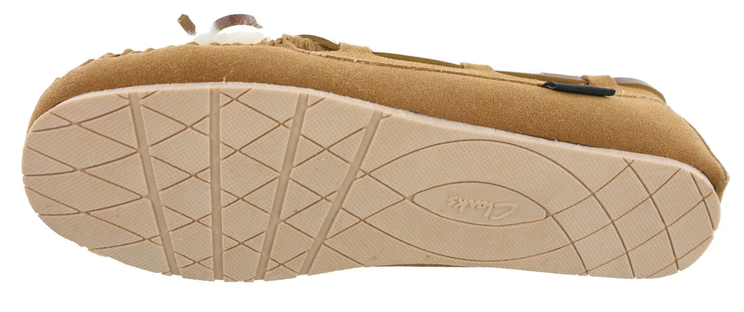 Clarks Of England Clarks Women Warm Cozy Slip On Moccasin Slippers Holly Clarks Of England Clarks Women Warm Cozy Slip On Moccasin Slippers Holly