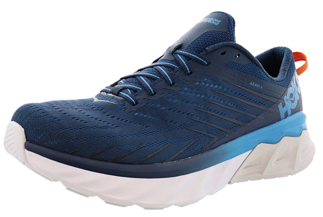 Hoka One One Hoka Arahi 4 Wide EE Men's Cushioned Running Shoes For Bad Knees 13 Hoka One One Hoka Arahi 4 Wide EE Men's Cushioned Running Shoes For Bad Knees