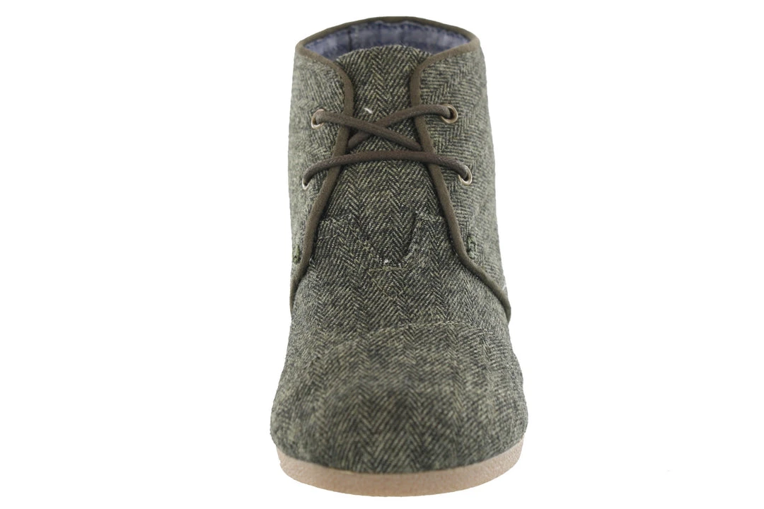 Toms Women Desert Wedge Lace Up Booties 8 Toms Women Desert Wedge Lace Up Booties