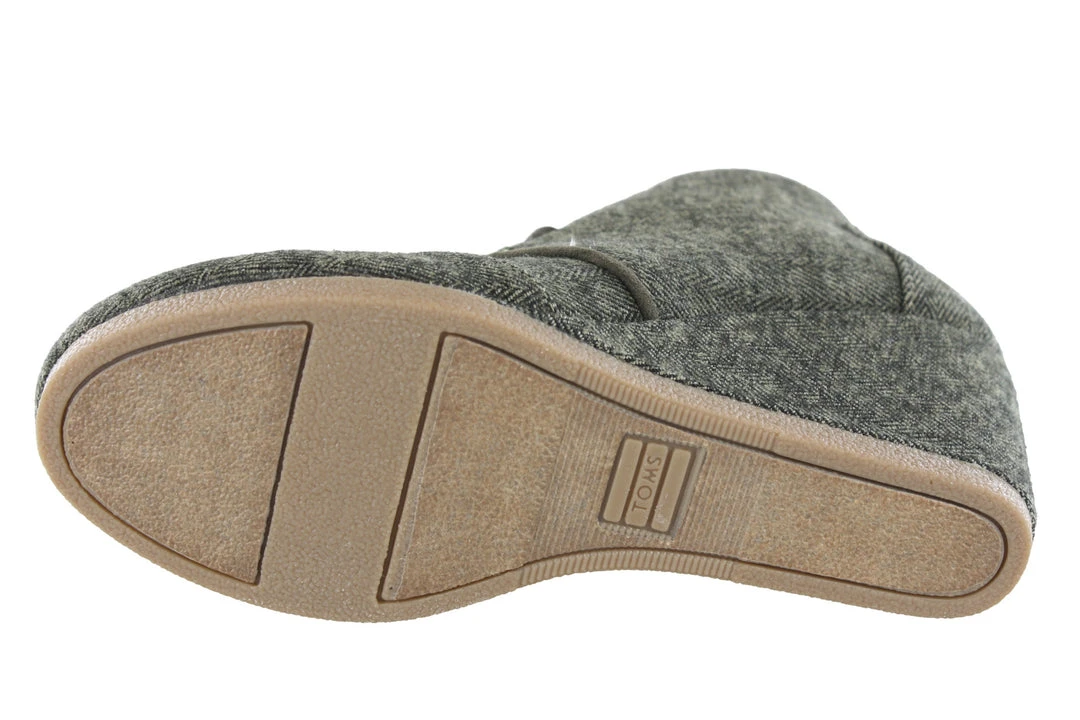 Toms Women Desert Wedge Lace Up Booties 10 Toms Women Desert Wedge Lace Up Booties